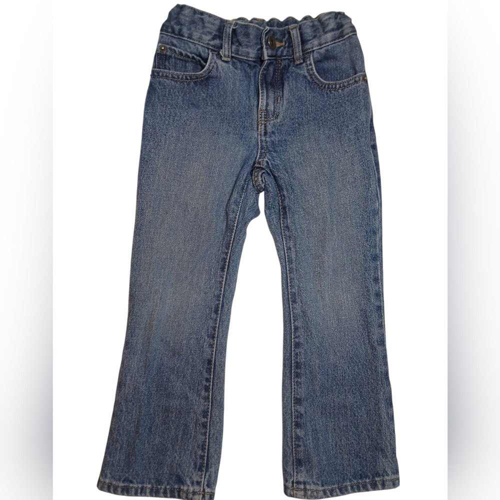 Children's Place Size 4 Todder Boys Bootcut Denim Medium Wash Jeans Y2k 90s
